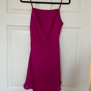 Red dress boutique slip style dress